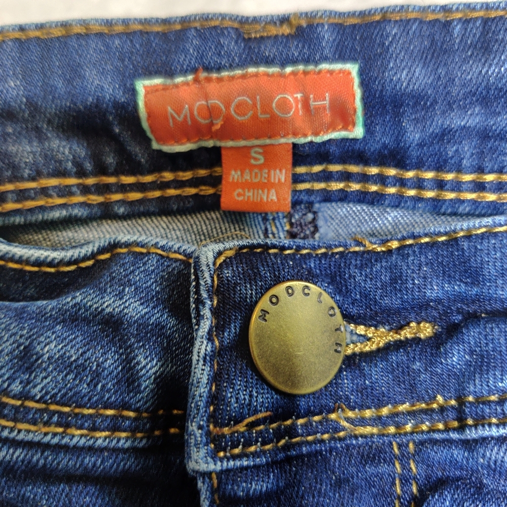 Modcloth High Rise blue jeans Size 2 - Picture 5 of 5